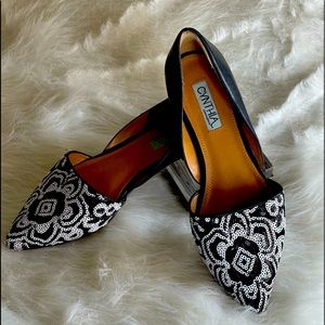 Cynthia Rowley d’Orsay flats with sequins